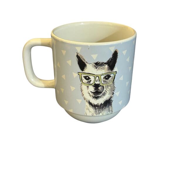Dapper llama stackable mug cup Carly & Rose coffee tea - Picture 2 of 6